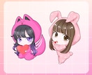 先着5名様♡500円オフで商用可SDキャラ描きます リニューアル記念！配信・推し活向けミニキャラを丁寧に描きます イメージ5