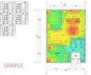 照度計算図面を作成します その部屋の照度足りてますか？明るすぎる・暗すぎるを事前に確認 イメージ1