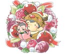 お子様のデフォルメ似顔絵、アイコン描きます デフォルメ強め、パステルな色合いのイラストです イメージ1
