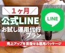 公式LINE【1ヶ月】運用代行します 公式LINEのプロが対応！実戦ノウハウを惜しみなく活用 イメージ1