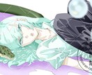 商用利用可能！ご希望のイラストを作成します ラフを線画と色塗りで修正できるのであなたの理想に近づけます！ イメージ3