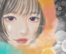 透明感のある似顔絵、イラストを制作します SNS等のアイコンにオススメ！ イメージ2