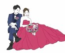 シンプルでおしゃれな似顔絵アイコン描きます アイコンだけでなく結婚式ウェルカムボード、ギフトや思い出にも イメージ2