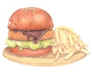 色鉛筆で、写真から繊細な食べ物イラストを描きます 色鉛筆スケッチ画。商用利用・原画郵送可 イメージ1