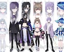 Vtuber&Vliverの立ち絵をご制作します 男性＆女性両方ご制作可♪華のある立ち絵をご制作します！ イメージ4