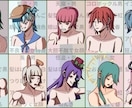 体験版！オリジナルキャラクターの表情を描きます 感情を引き出しキャラクターの魅力を上げます！ イメージ9