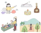 ゆるっとシンプルな説明･カットイラストお描きします 資料・雑誌・書籍・図解など…"伝わる"イラストお届けします！ イメージ2
