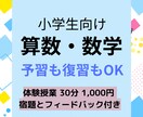 体験授業割引！小学生に算数・数学のレッスンをします 前の学年に戻った“復習”・先取り“予習”も対応可能です！ イメージ1