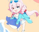 様々な用途で使える綺麗なイラストをお描きします 商用〇、キャラのみ、サムネイル/SNSアイコン/ミニキャラ イメージ4