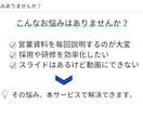 伝わるスライド資料を視聴される動画に制作します 資料を見やすく伝わる動画にします イメージ2