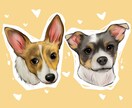 カスタマイズペット写真キャラクターデザインます 手描きペットアイコンq版漫画写実肖像絵画カスタマイズ イメージ10