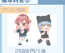 ゆるくてかわいいミニキャライラストを制作します 使いやすくてかわいいあなただけのミニキャラを！ イメージ3