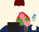商用可◎シンプルかつ目を惹くイラスト描きます 雑誌やWEBの挿し絵お手伝いします！ イメージ7