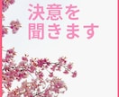 新年度の決意を聞きます 春になりました。心機一転、決意表明を聞きます！ イメージ1