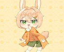 もちっとしたミニキャラを描きます 女の子や人外キャラを可愛く描きます♪ イメージ3