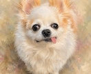 お写真から心をつなぐペット似顔絵を作成します あなたと”うちの子”をつなぐ心のアート/名前・記念日入り対応 イメージ1
