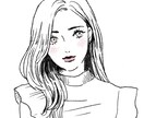 おしゃれでかわいい！ハイセンスな似顔絵描きます SNSアイコンに使いやすいおしゃれ女子・男子イラスト描きます イメージ1