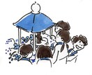 お寺に関するイラストを作成しています 単色シンプル、色味はご希望に沿って変えられます。 イメージ5