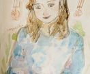 優しい雰囲気の似顔絵を制作します やさしいタッチの手描き水彩似顔絵 イメージ2
