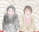 やさしくきれいな似顔絵描きます アイコンなどに使いやすい誇張しない似顔絵です。 イメージ1
