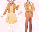 アニメポップな絵柄でイラストカット描きます 目を引くイラストで雰囲気や印象を明るく！ イメージ2