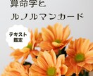 算命学、ルノルマンカードで気になることを占います 毎日頑張るあなたにゆるむメッセージ イメージ1