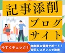 記事コンテンツを添削します 添削記事数＆質問回数無制限の記事添削サポート イメージ1