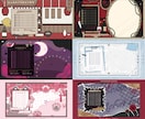 オーダーメイドでVTuber様向け配信画面作ります デザイン背景もお部屋風背景もおまかせください イメージ2