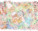 商用可！透明水彩で豪華！華やかな1枚を作成します 鑑賞用/小説等の表紙や挿絵/配信サムネ/グッズ/HPなど イメージ1