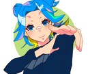 女の子キャラ限定のSNSアイコン描きます バストアップサイズのあざとかわいい女の子イラストの作成 イメージ4