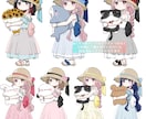 麦わら量産イラストお描きします サンプルから選ぶと割安で！オプションでさらに理想に近く！ イメージ8