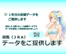 競馬☆ レース結果データ １年分を提供します データを活用して、予想の的中率と回収率をアップしましょう！ イメージ1