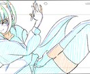 アニメ原画風1枚絵描きます 絵柄寄せ〇アニメ原画風イラスト描きます イメージ5