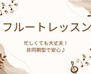 フルートの単発質問受け付けます プロがフルートに関する質問に回答します。動画添削も可能! イメージ1