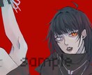 世界観際立つ狂気ダーク系イラスト描きます 周りと被らない、個性が光るSNSアイコン描きます イメージ9