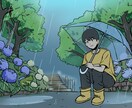 配信・表紙などに　背景ありの一枚絵を描きます 落ちついた、癒される雰囲気の一枚絵が必要な方へ イメージ2