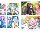 ポップでキラキラな雰囲気のイラスト制作いたします 商用利用可！鮮やかで目を引くイラストをあなたに！ イメージ2
