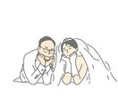ウェディングのイラストを作成します お二人だけの特別なオリジナルイラストを探されているご夫婦へ。 イメージ3