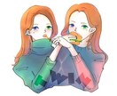 食べ物とかわいいキャラを描きます キャラクターが好きな食べ物を食べるシーンをイメージ イメージ2