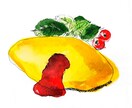 ポップでたのしい！食にまつわるイラストを描きます メニュー表やレシピ、食にまつわるイラストを手書きで描きます。 イメージ2