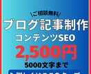 2500円/5000文字の希望テーマで記事書きます SEO上位表示実績ありの本業マーケターが記事を書きます。 イメージ1
