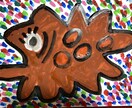 世界に1枚だけの絵描きます アクリル絵の具で26cm×37.5cmの画用紙に描きます イメージ1