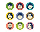 なんとなく似てるレトロでシンプルなアイコン描きます 懐かしいのに新しい。SNSで映える似顔絵アイコン イメージ4