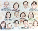 ふんわりタッチの水彩似顔絵をお描きします お祝いや記念日に！世界に一つだけのプレゼント☆A3サイズ イメージ4