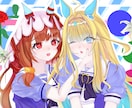 立ち絵やSNSアイコン等、イラスト制作承ります 1次創作、2次創作、Vtuber等OK！キャラデザもします！ イメージ9