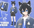 限定1名!15万で3DVtuberモデル制作します Vroid、VRChat対応！3Dモデリング化！写真一枚OK イメージ4