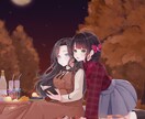 一枚絵・立ち絵・夢絵制作します 大人っぽいから可愛らしいまで 好みに合わせて制作します♪ イメージ3