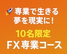 販売終了！上位版込｜FX専業を本気で目指せます 月3名限定の手法伝授【ステップ1：手法PDF＋分析用インジ】 イメージ1