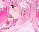商用利用ok！可愛い女の子のイラスト作成します ふわふわポップで可愛いキャラクターをお好きなテイストで♪ イメージ7
