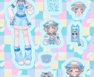 貴方のキャラクターを可愛いく描きます 可愛いモチーフ背景や衣装を描くのが得意です！ イメージ5